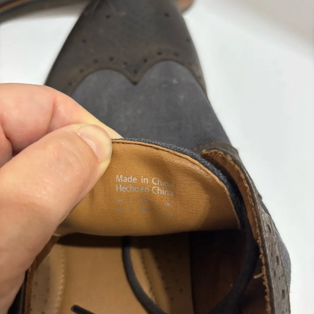 Aldo‎ Black and Brown Leather Shoes
